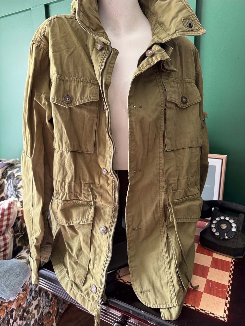 J. Crew Olive Utility Field Jacket